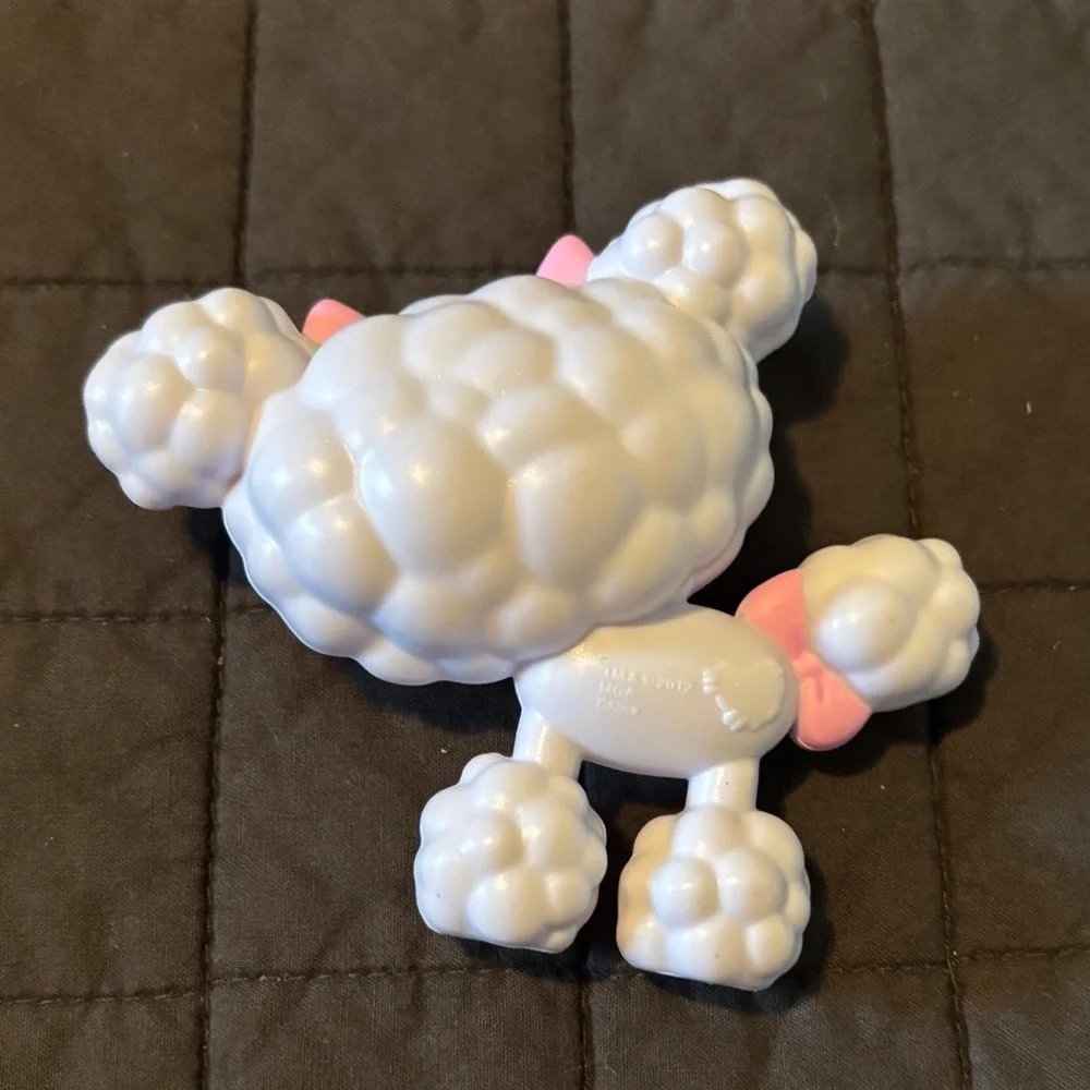 MGA Lalaloopsy Pet Poodle White Bubble Cloud Figure Pink Bows Button Eyes 2012